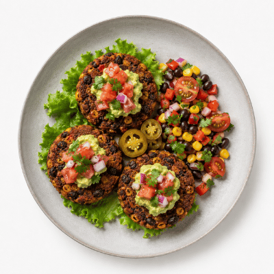 mini burgery z czerwonej fasoli